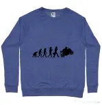 Bluza ADLER barbat Evolution - motorcycle Albastru melanj