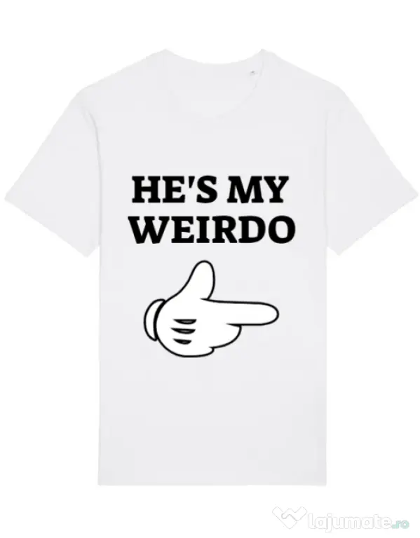 Tricou STANLEY STELLA barbat He's my weirdo Alb