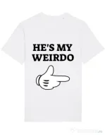 Tricou STANLEY STELLA barbat He's my weirdo Alb