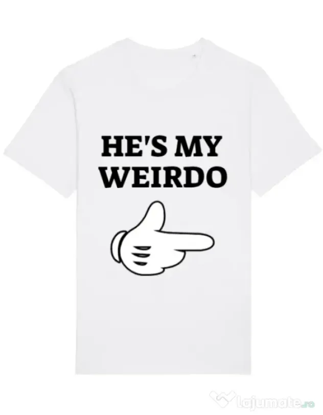 Tricou STANLEY STELLA barbat He's my weirdo Alb