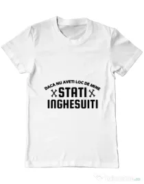 Tricou ADLER barbat Stati inghesuiti Alb