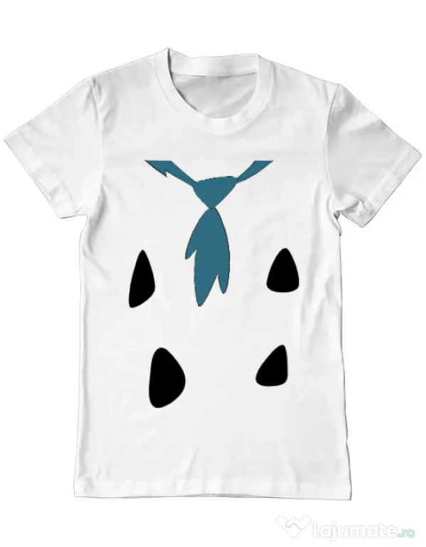 Tricou ADLER barbat Flinstone costume Alb