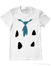 Tricou ADLER barbat Flinstone costume Alb