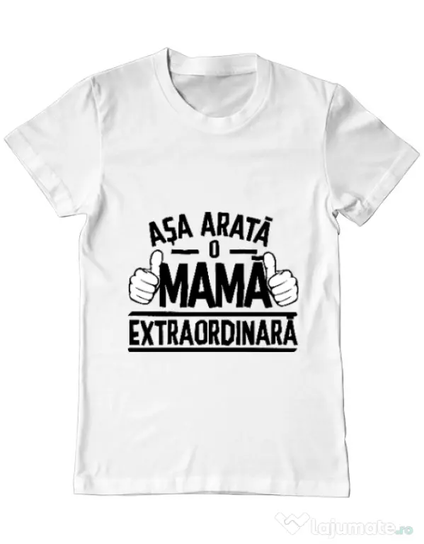Tricou ADLER barbat O mama extraordinara Alb
