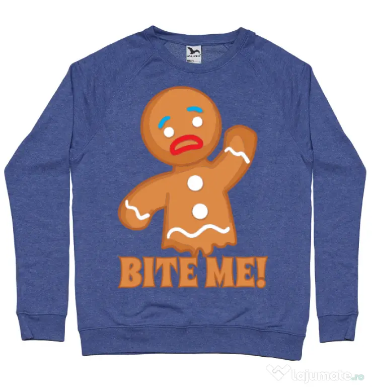 Bluza ADLER barbat Bite me Albastru melanj
