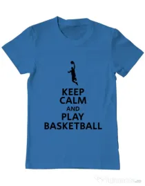 Tricou ADLER barbat Play basketball Albastru azuriu