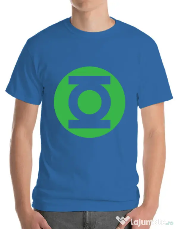 Tricou ADLER barbat Green lantern Albastru azuriu