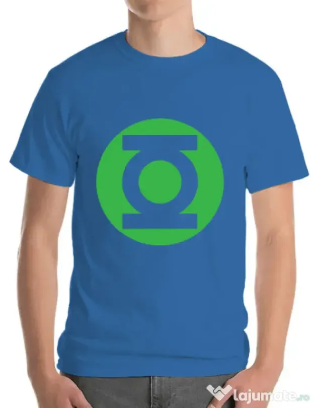 Tricou ADLER barbat Green lantern Albastru azuriu