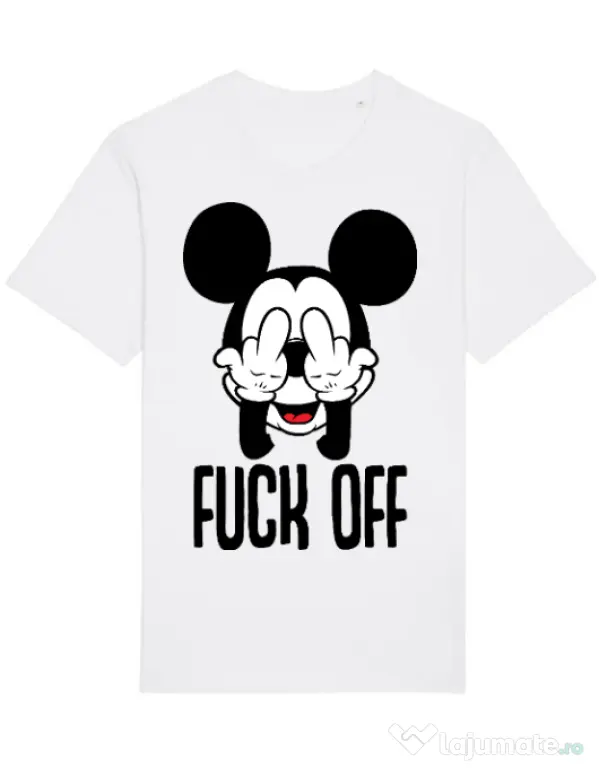 Tricou STANLEY STELLA barbat Fuck off Alb