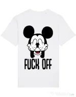 Tricou STANLEY STELLA barbat Fuck off Alb