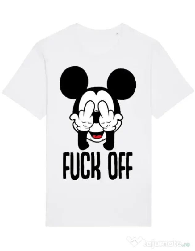 Tricou STANLEY STELLA barbat Fuck off Alb