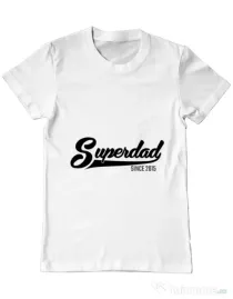 Tricou ADLER barbat Superdad Alb
