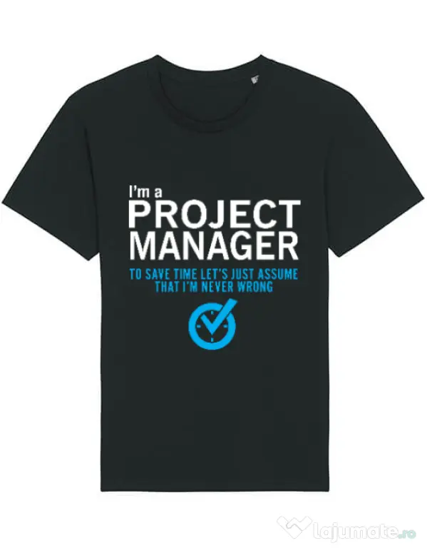 Tricou STANLEY STELLA barbat Project manager Negru