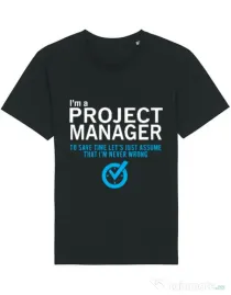 Tricou STANLEY STELLA barbat Project manager Negru