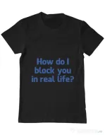 Tricou ADLER barbat How do I block you Negru