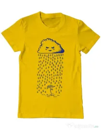 Tricou ADLER barbat Something is growing Galben