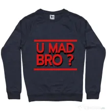 Bluza ADLER barbat U mad bro? Denim inchis
