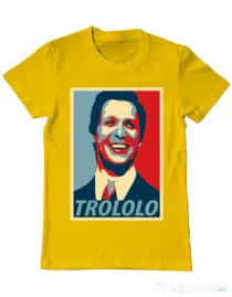 Tricou ADLER barbat Trololo Galben