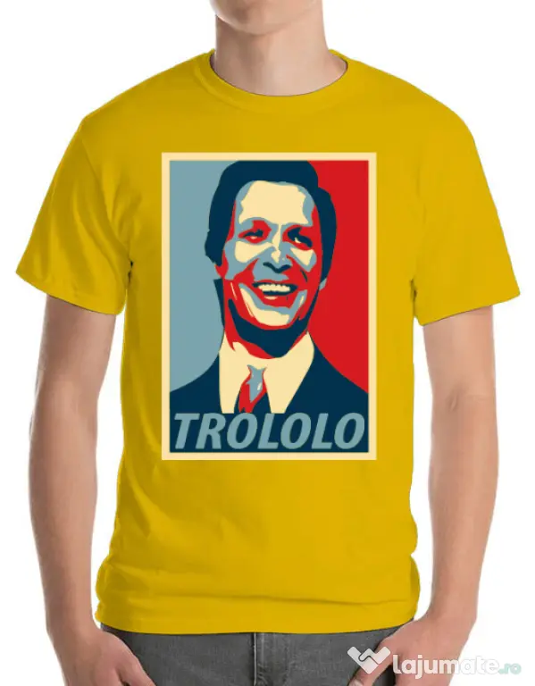 Tricou ADLER barbat Trololo Galben