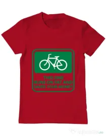 Tricou ADLER barbat Bicycle Rosu