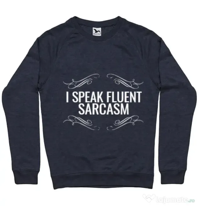 Bluza ADLER barbat Sarcasm Denim inchis
