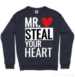 Bluza ADLER barbat Mr. steal your heart Denim inchis