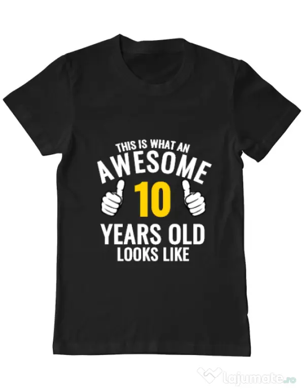 Tricou ADLER barbat Awesome birthday Negru