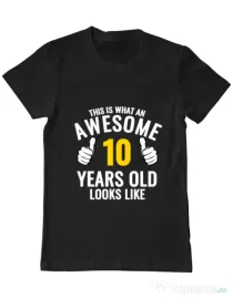 Tricou ADLER barbat Awesome birthday Negru
