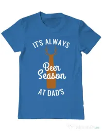 Tricou ADLER barbat Beer season Albastru azuriu