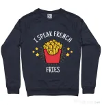 Bluza ADLER barbat I speak french Denim inchis