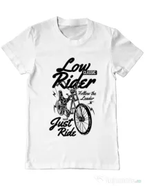 Tricou ADLER barbat Lowrider Alb