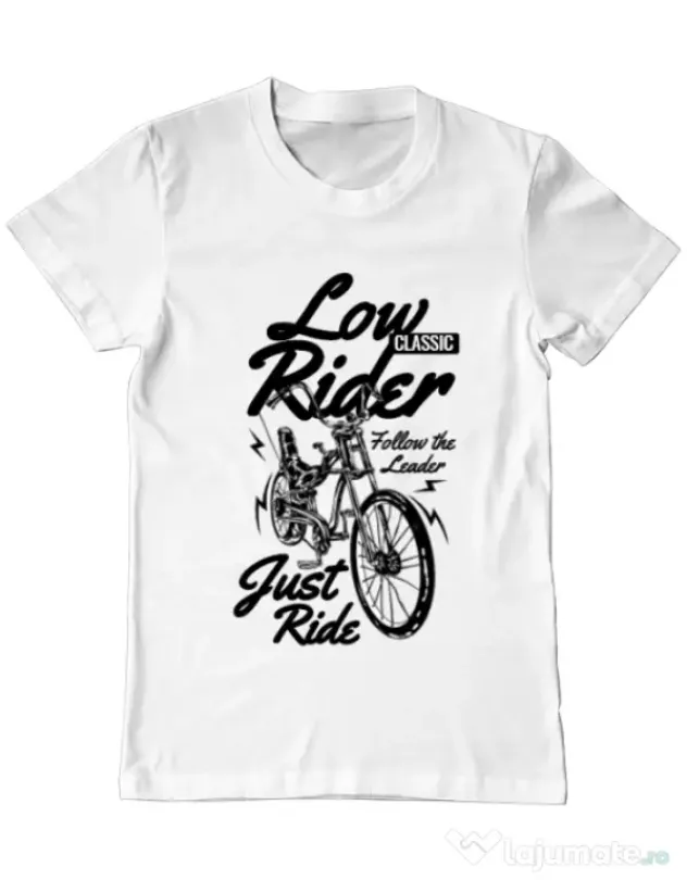 Tricou ADLER barbat Lowrider Alb