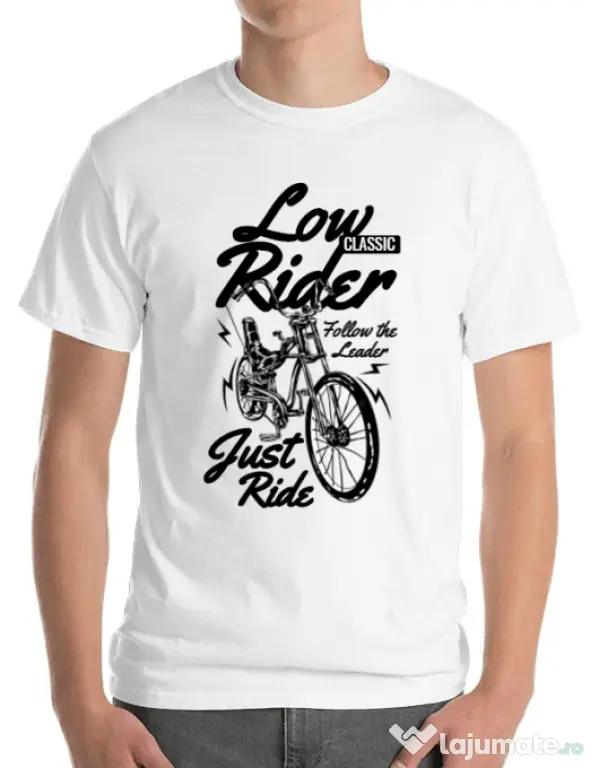 Tricou ADLER barbat Lowrider Alb