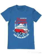 Tricou ADLER barbat Happy Albastru azuriu