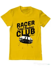 Tricou ADLER barbat Total badass Galben
