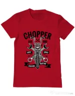 Tricou ADLER barbat Chopper Rosu