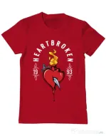 Tricou ADLER barbat Heartbroken Rosu
