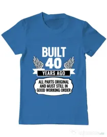Tricou ADLER barbat Original parts Albastru azuriu