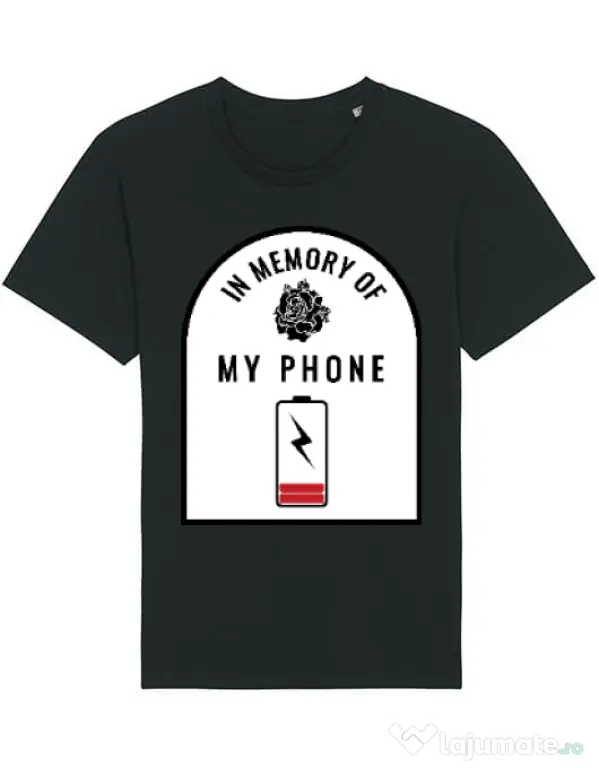 Tricou STANLEY STELLA barbat In memory of my phone Negru