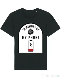 Tricou STANLEY STELLA barbat In memory of my phone Negru
