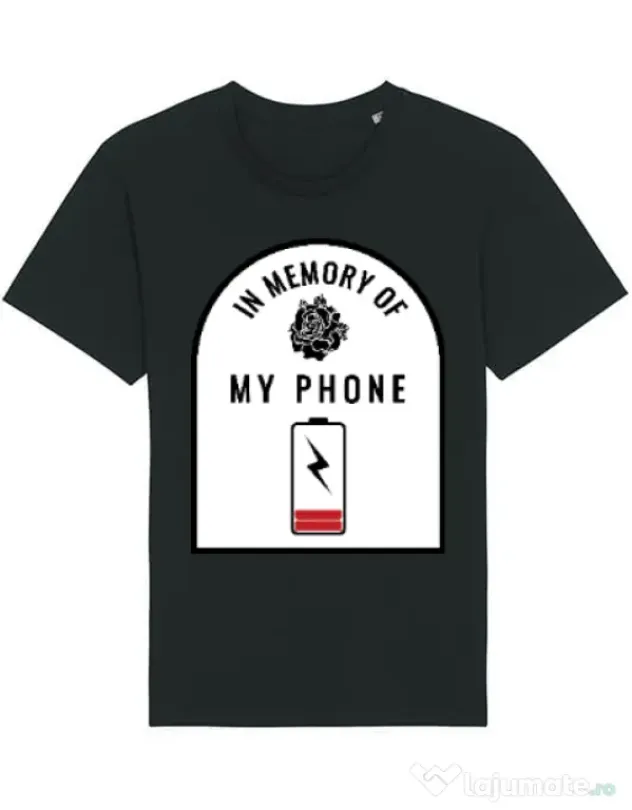Tricou STANLEY STELLA barbat In memory of my phone Negru