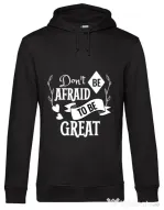 Hoodie barbat cu gluga Be great Negru