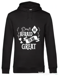Hoodie barbat cu gluga Be great Negru