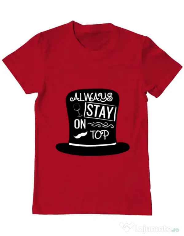 Tricou ADLER barbat Stay on top Rosu