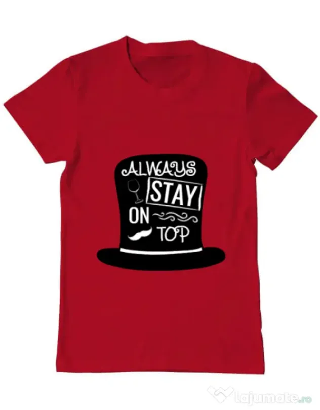 Tricou ADLER barbat Stay on top Rosu
