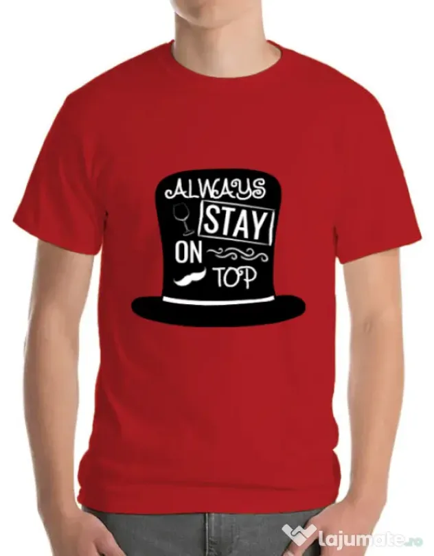 Tricou ADLER barbat Stay on top Rosu