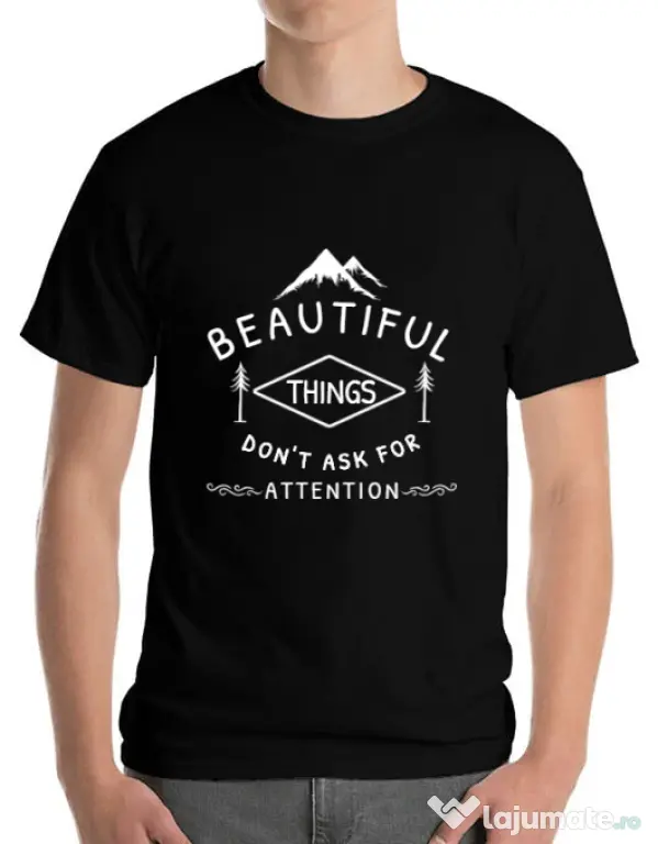 Tricou ADLER barbat Beautiful things Negru