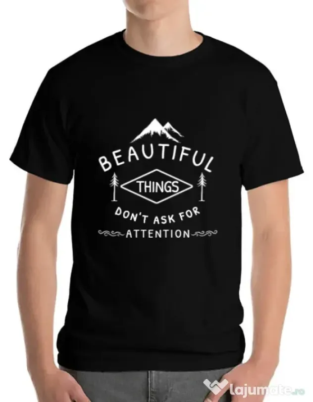 Tricou ADLER barbat Beautiful things Negru