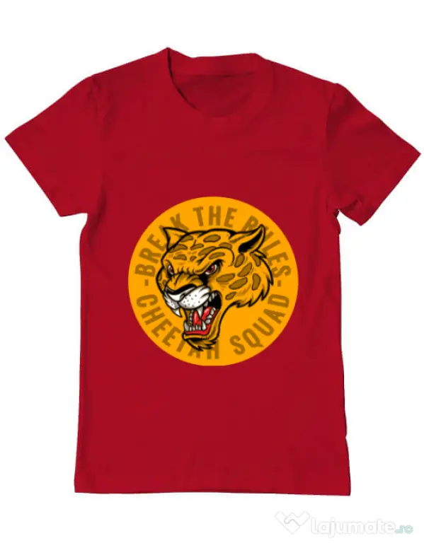 Tricou ADLER barbat Break the rules Rosu