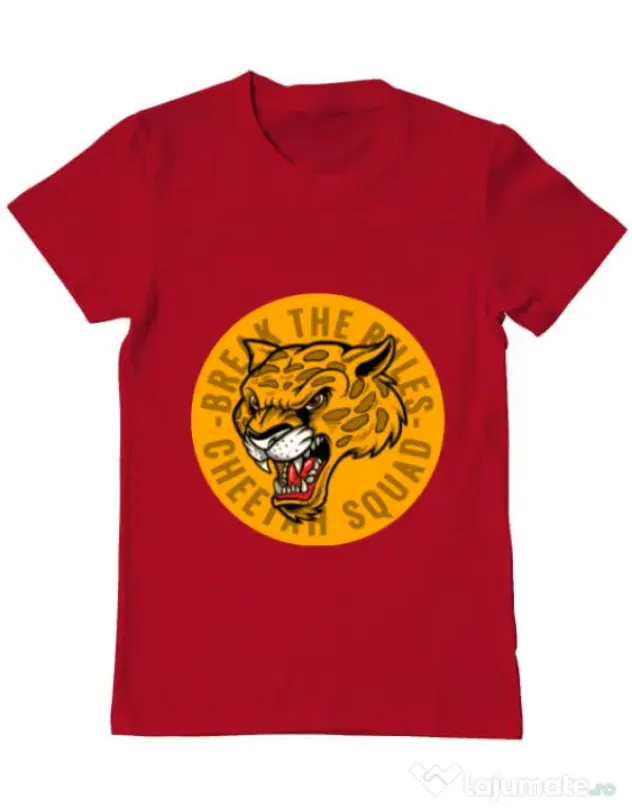 Tricou ADLER barbat Break the rules Rosu